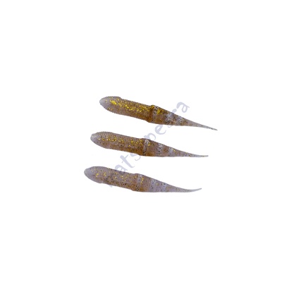 Isca Artificial Soft Black Shad 12cm Dourado - Black Pearl