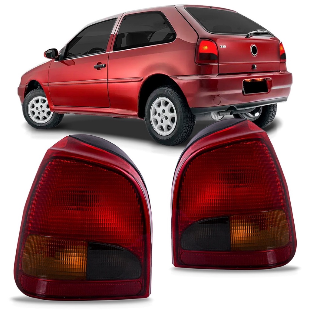 Lanterna Traseira Gol 1995 1996 1997 1998 1999 Rubi Adaptável em Oferta na Shopee