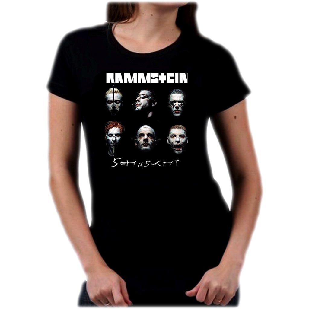 Baby Look Manga Curta Rammstein Ref=313