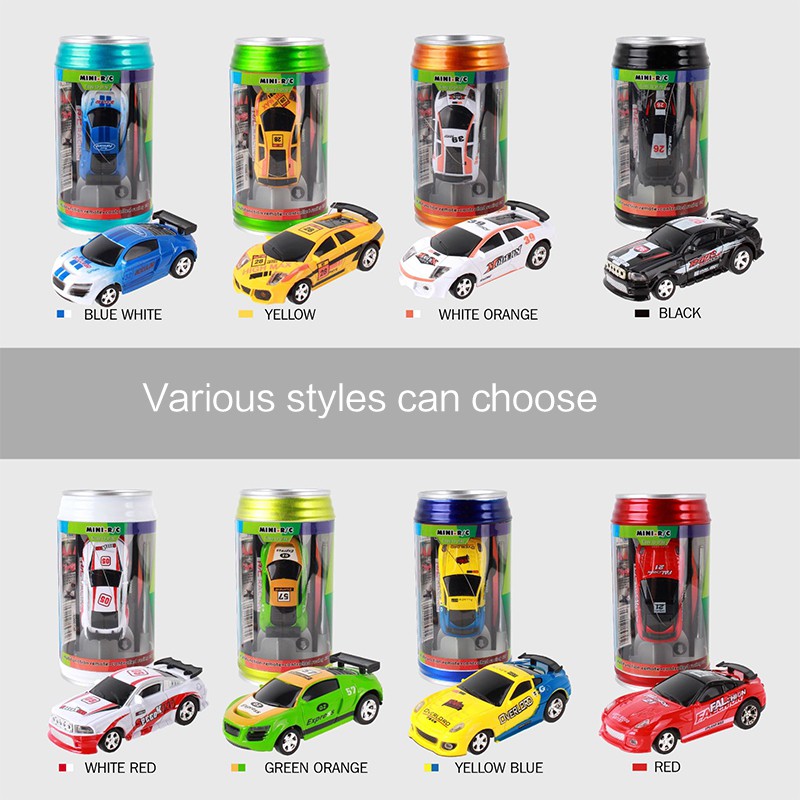 8 Colors Hot Sales Coke Can Mini RC Car Radio Remote Control Micro