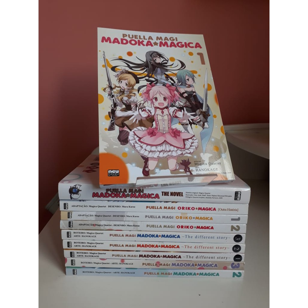 Colecao Madoka Magica Novel E Manga Oriko Magica Shopee Brasil