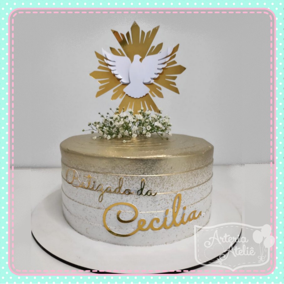 Bolo de Batizado Feminino - Comprar com Melhor Preço em Padaria