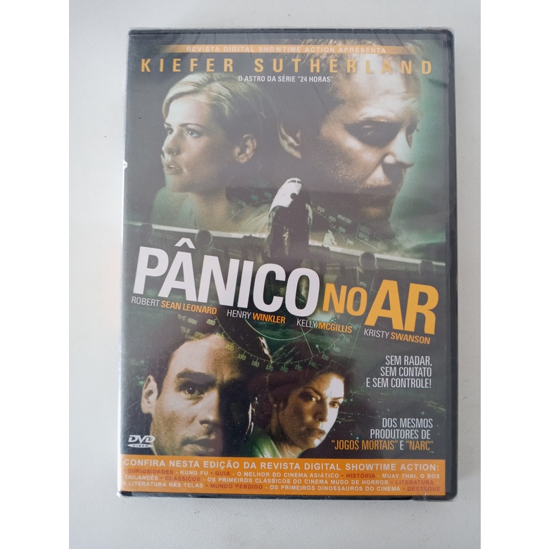 DVD Pânico no Ar com Kiefer Sutherland - Lacrado de Fábrica