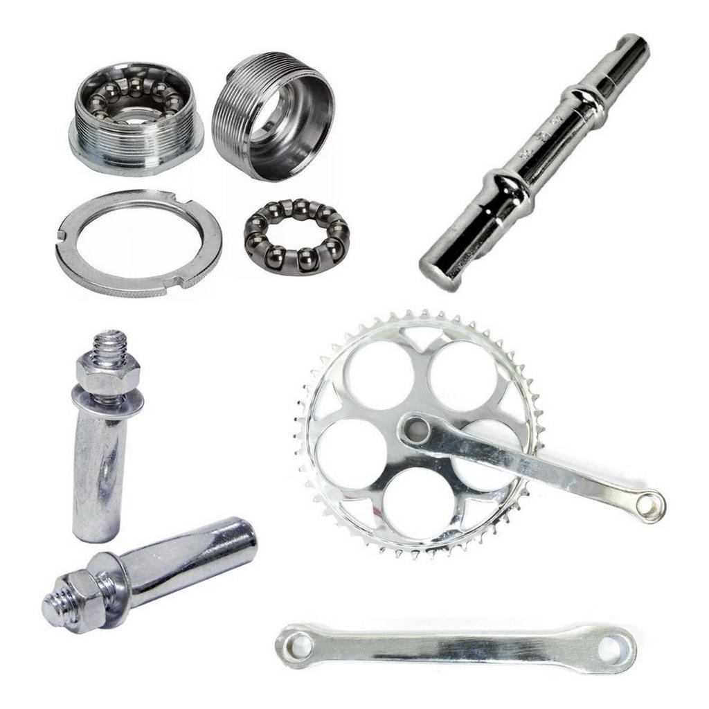 Kit Bike Caloi 10 Antiga Pedivela Central 34,7 Eixo Chaveta