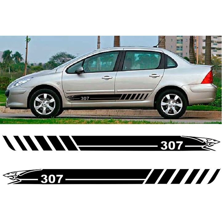 Kit Adesivo Faixa Lateral Personalizada Peugeot Sport Shopee Brasil