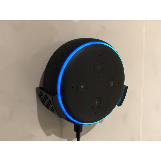 Suporte Parede Amazon Alexa Echo Dot 3 Geração em 3D + Dupla Face 3mm