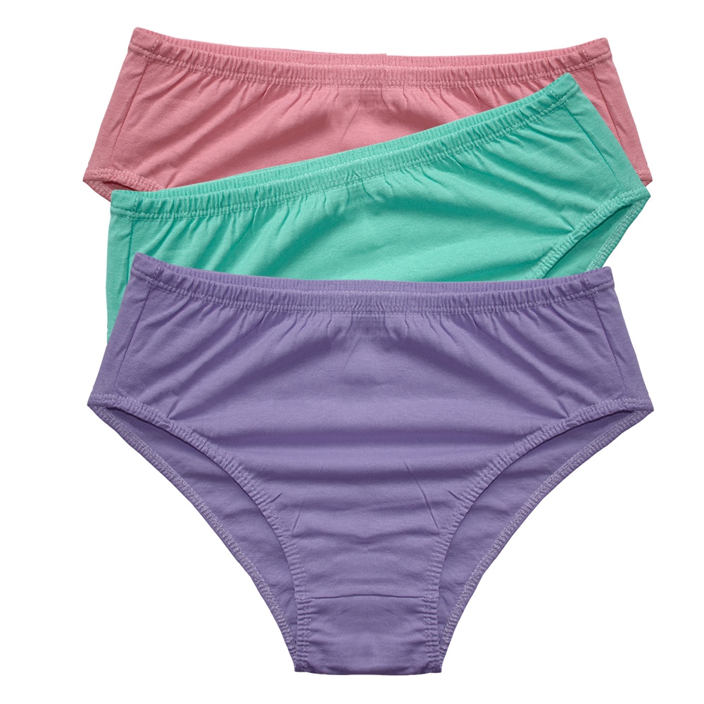 Kit 3 calcinhas de algodão  adulto feminino plus size GG