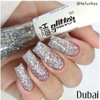 DUBAI - Esmalte Glitter HITS 8ml - Coleção Glitter World - LANÇAMENTO