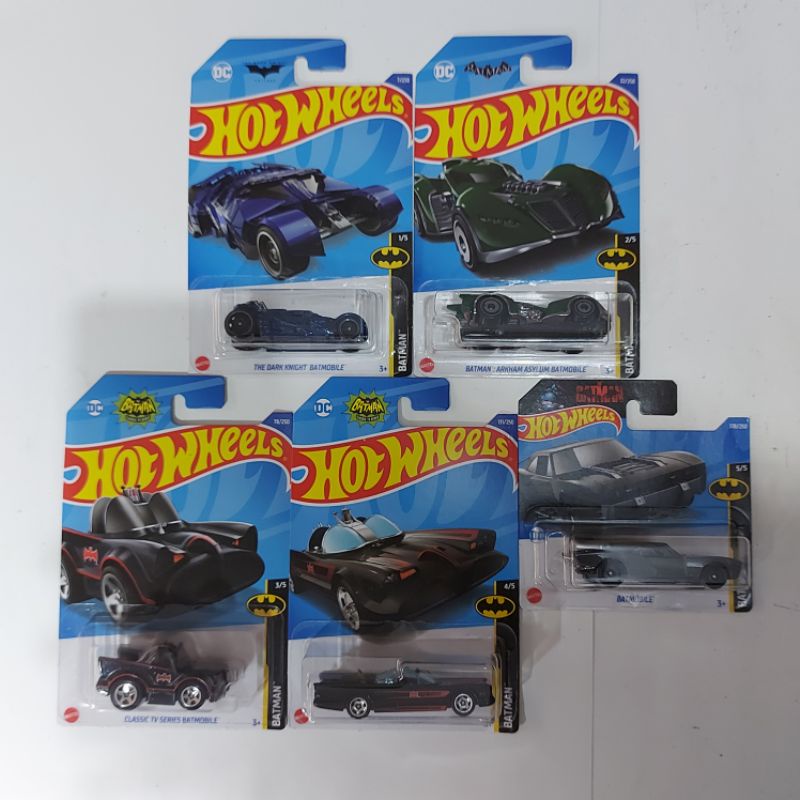 Carrinho - Hot Wheels Entertainment - Batman - Kit com 5 carrinhos MATTEL