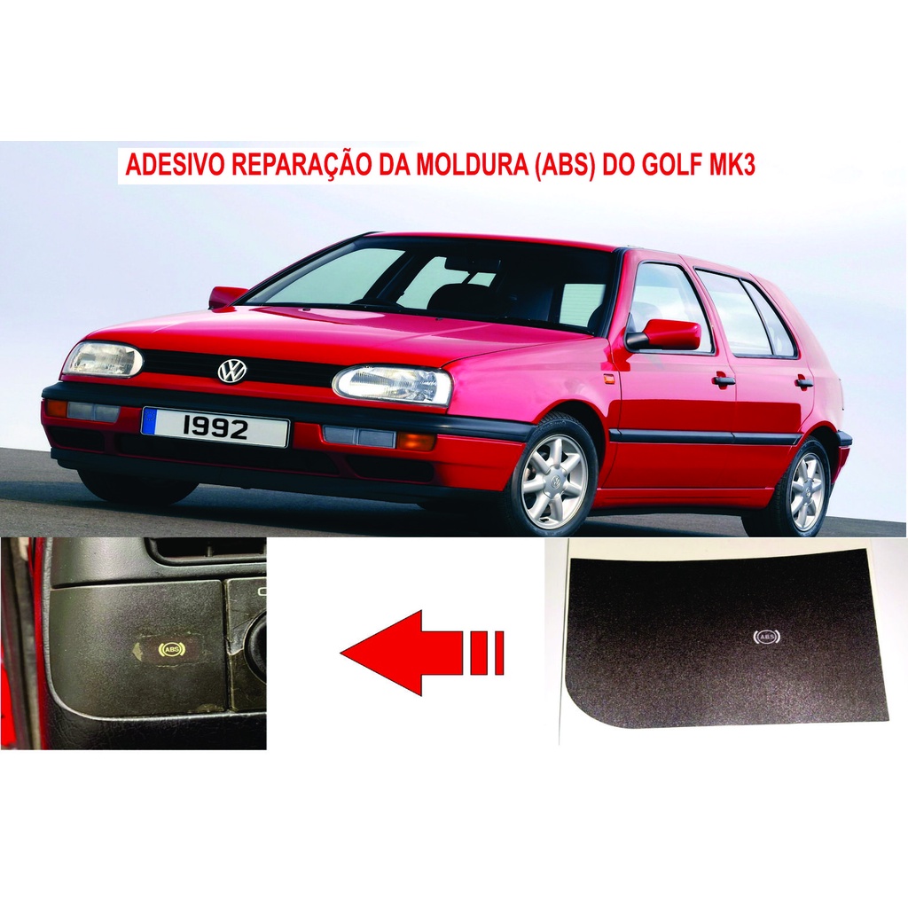 Adesivo Moldura Painel (abs) Golf Gti/glx Mk3 94/...98