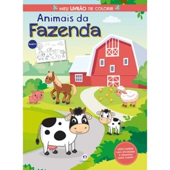 Livro - Animais da fazenda - Meu livrão de colorir - Ciranda Cultural