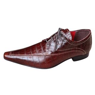 Sapato Masculino Italiano em Couro Marrom Terra Ref: 1040