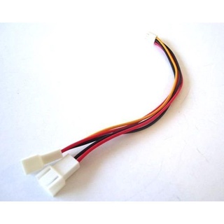 Cabo Splitter Microventilador 3 Pinos 1 Femea x 2 Macho = Para Conectar Dois Fan Cooler de 3 Pinos na Placa Mãe