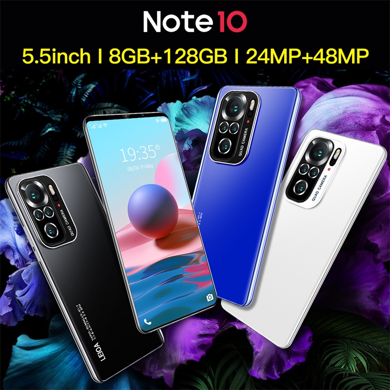 Celular Note10 Tela De 5,5 Polegadas Android Phone Celulares Smartphone Dual Sim