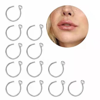 Piercing Fake Argola Septo nasal falso aço inox unissex Envio Imediato!!!