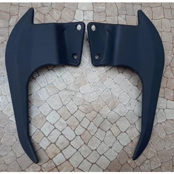 Alça Traseira Esportiva Ybr Factor 150 Preto Fosco com pintura eletrostatica Microtexturizada