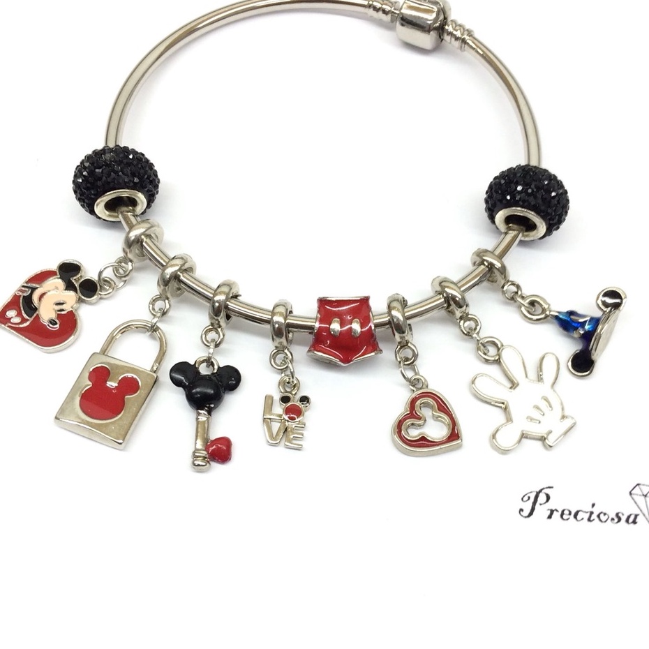 Berloques Mickey e Minnie/ disney/ estilo pandora vivara life