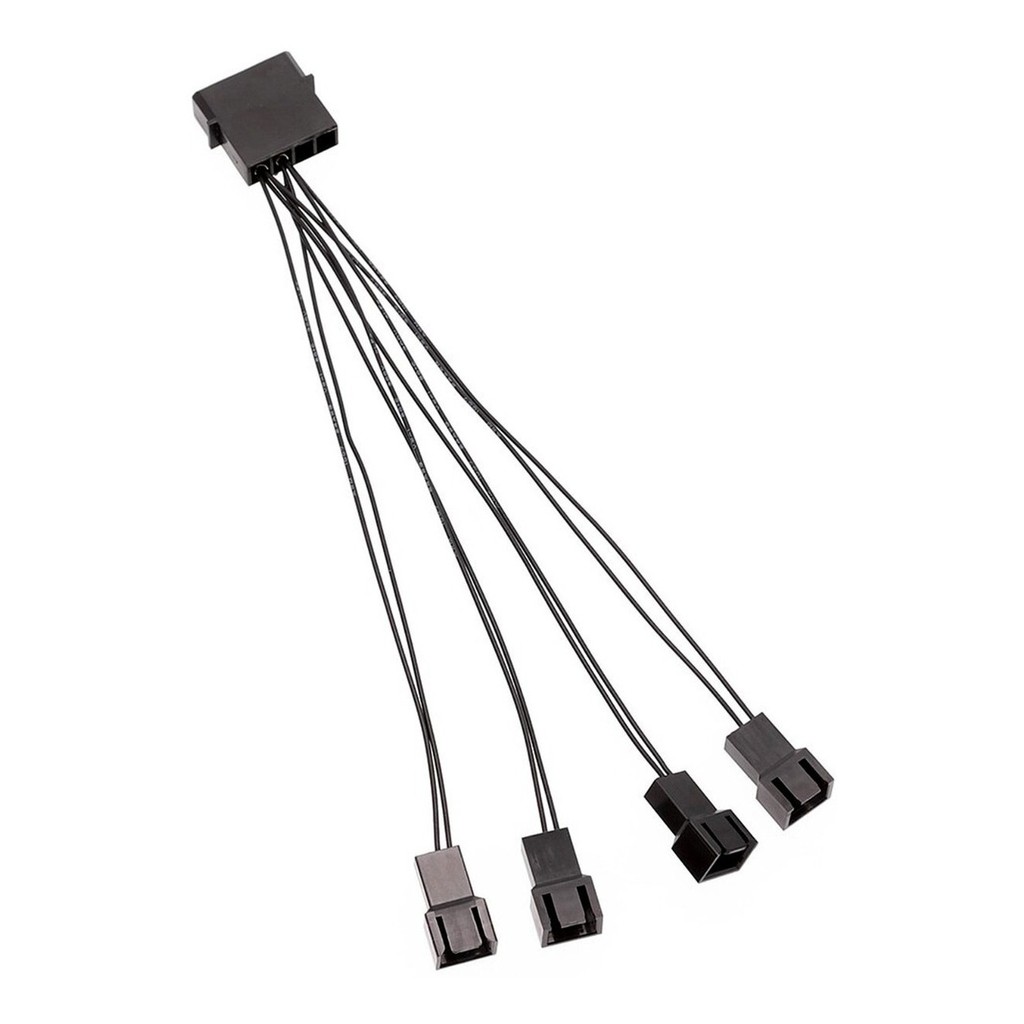 Cabo Adaptador Molex Ide Multi Fan Para 4 Coolers 12v Ventil