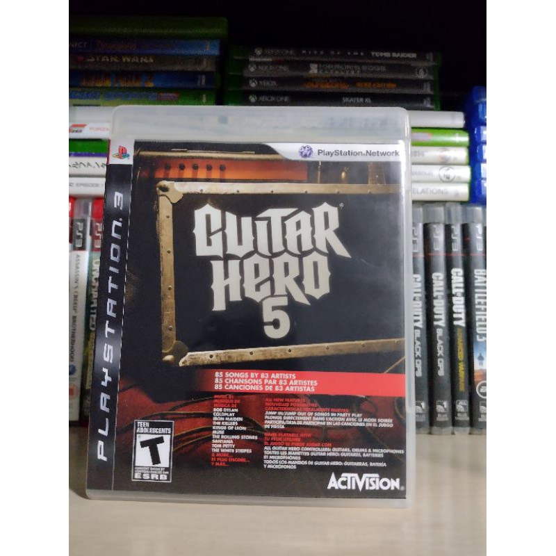 Guitar Hero 5 PS3 Game Mídia Física Jogo PS3 Seminovo Original