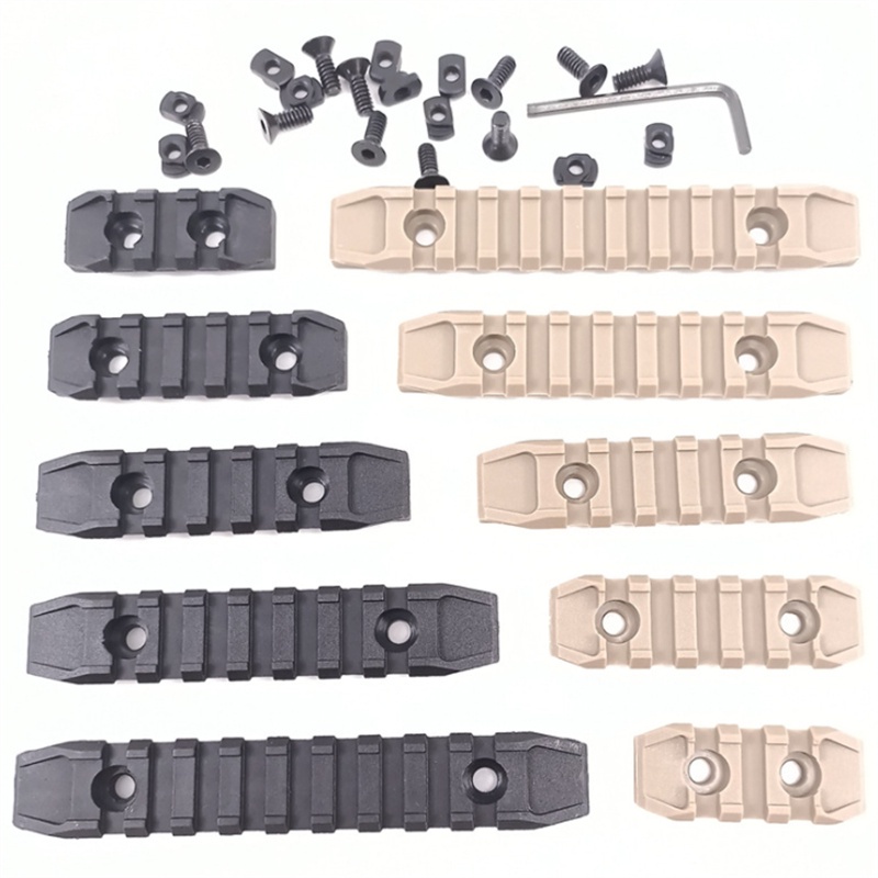 Conjunto 1 3/5/7/9 slot MLOK/KEYMOD Trilho De nylon Para Brinquedo Osso De Peixe Acessórios De Decoração