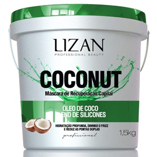 Máscara de Cabelo H. Coconut e  Blend Silicone Lizan1,5kg. em Oferta na Shopee