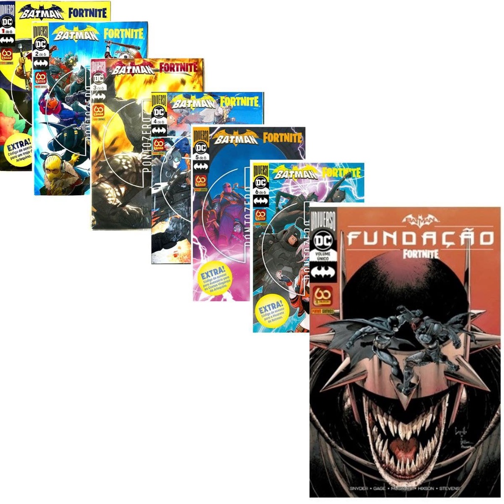 Batman Fortnite Ponto Zero Vol1.2.3.4.5.6,7 Col Completa