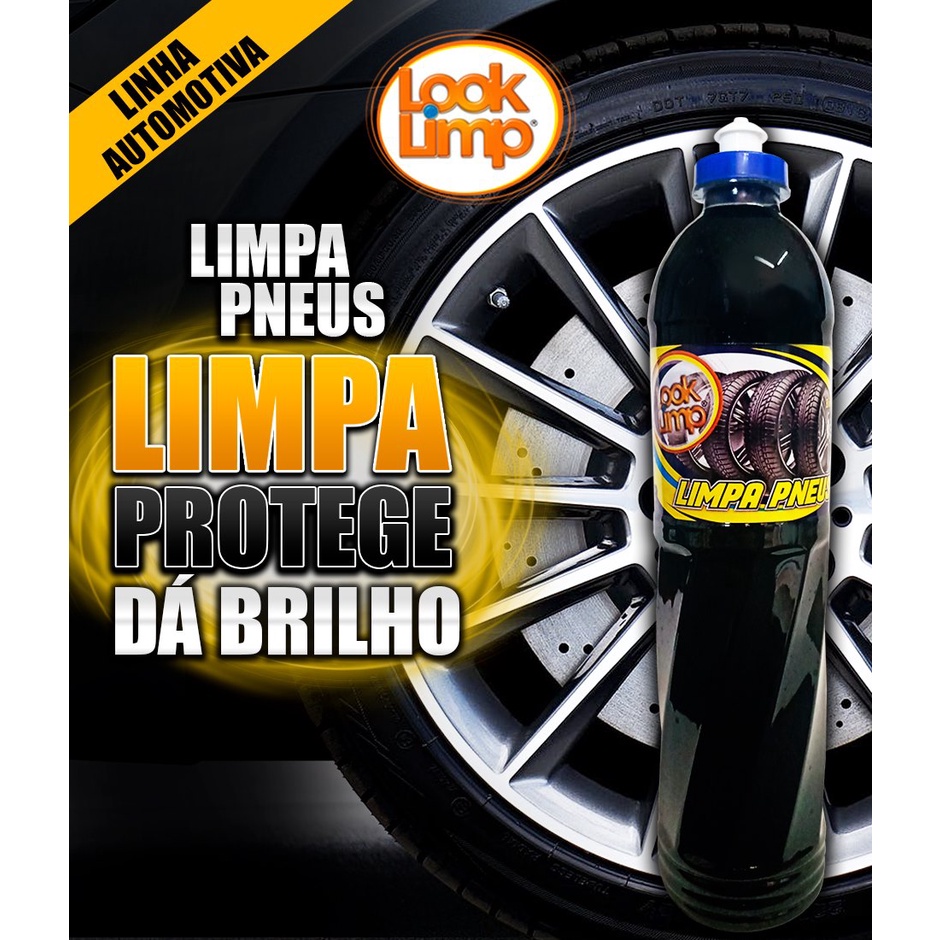 Pretinho Limpa Pneus Look Limp 500ml Super Top Brilho Revita