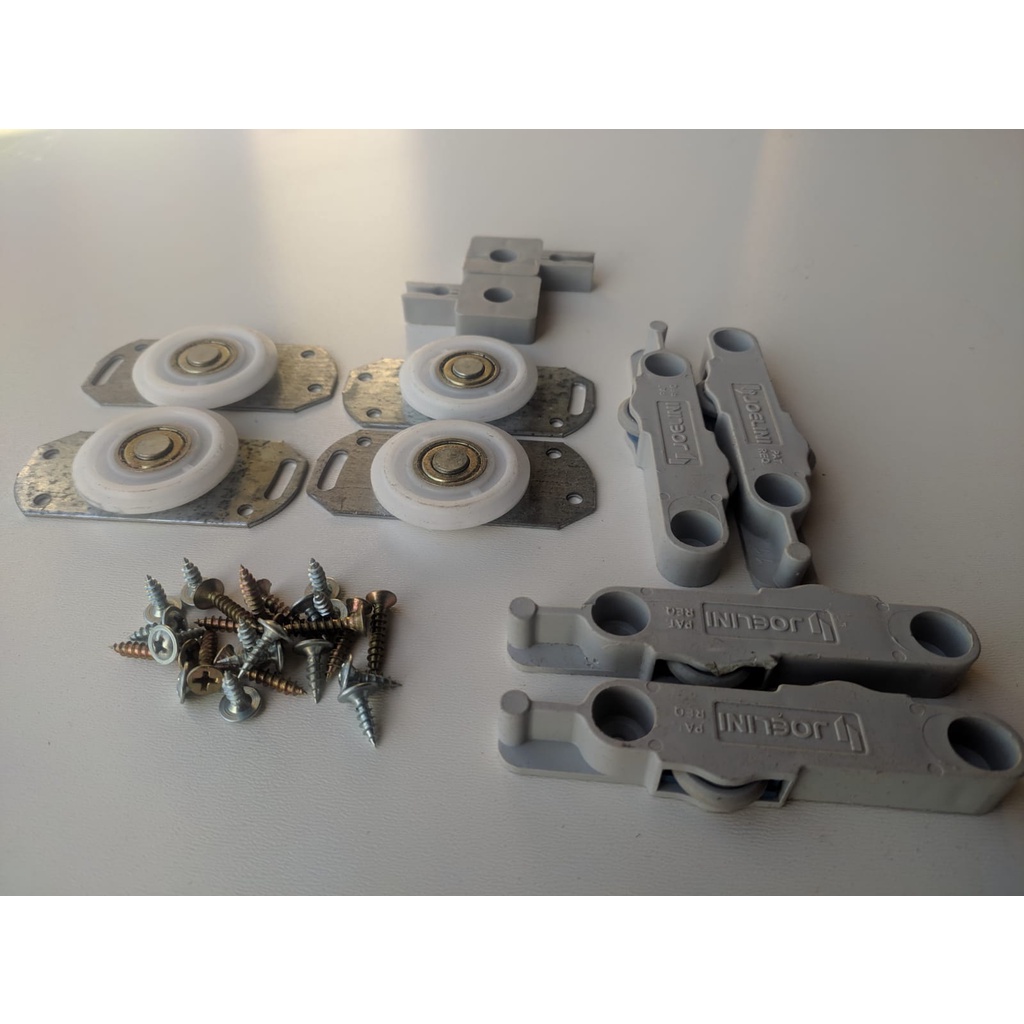 Kit  Sistema de Sobrepor para 2 Porta de Correr - Joelini