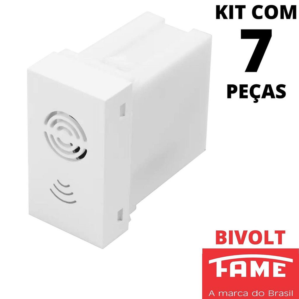 7un Módulo De Cigarra Bivolt Serie Modulare, Evidence, Blanc Mais FAME