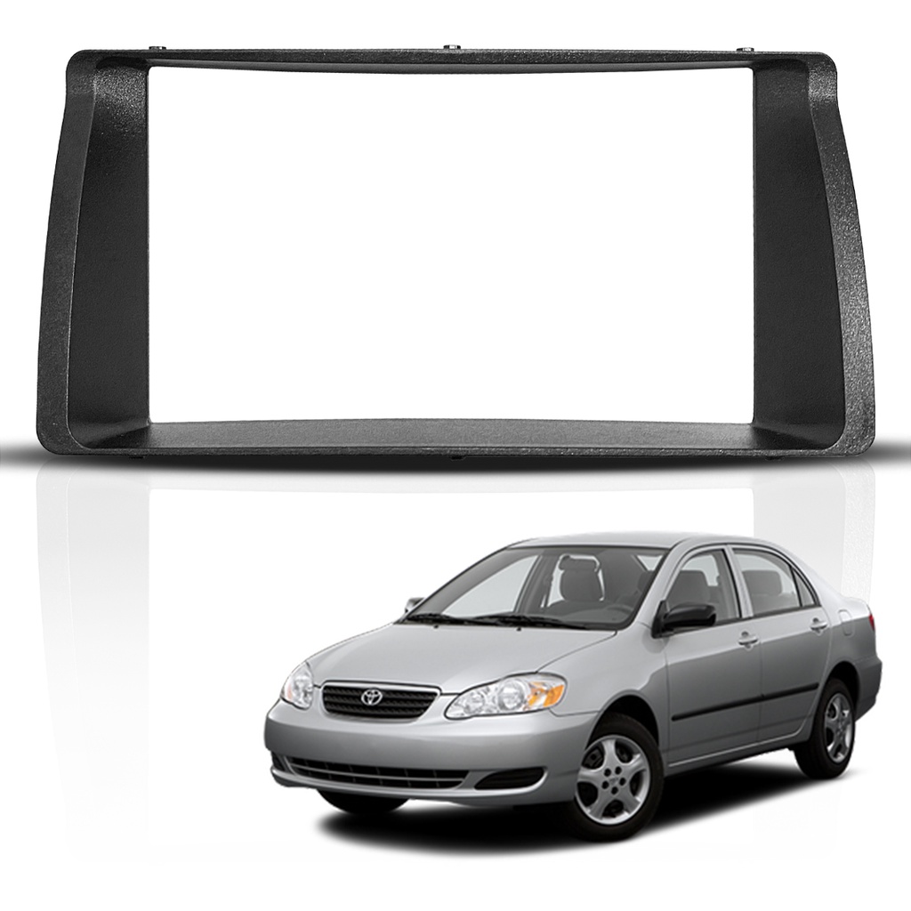 Moldura Painel Automotivo 2din Mp5 7 Polegadas Toyota Corolla 2003 2004 2005 2006 2007