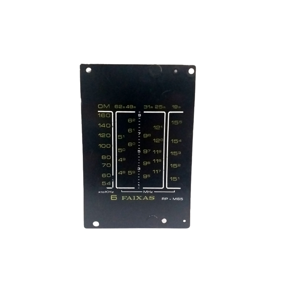 Dial Radio Motoradio Rp-m65 6 Faixas Em Plástico