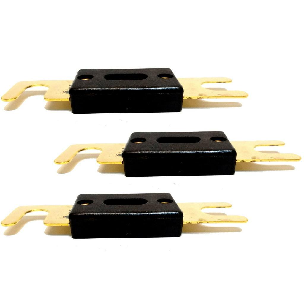 Kit 3 Fusíveis Faca Technoise 250 Amperes Energia Solar