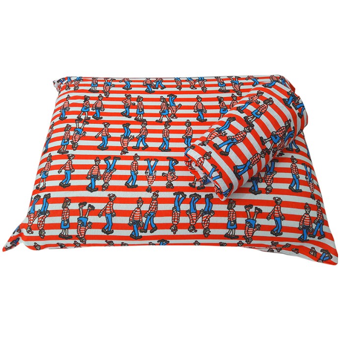 Jogo de Cama Solteiro Infantil de Malha 2 peças estampadas lençol elástico e fronha Wally