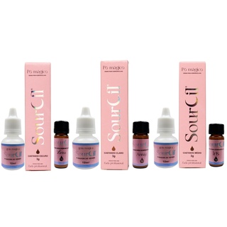 kit Sobrancelha 3 Henna Premium Vegana Com FIxador Profissional de Rena Profissional 3g