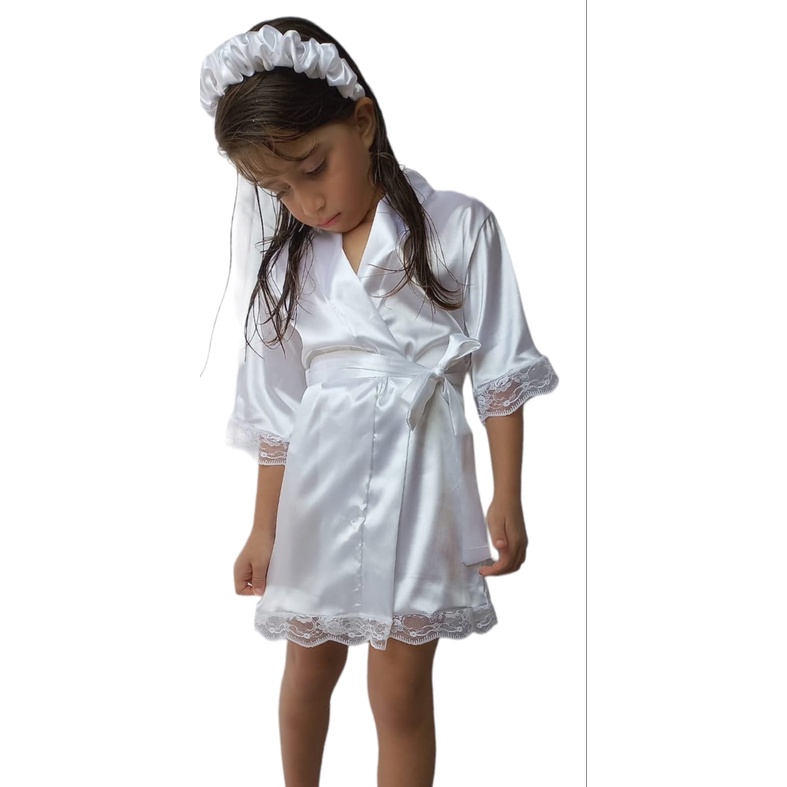 Robe  De Cetim Daminha Infanti
