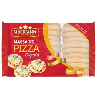 Massa De Pizza Coquetel 300g Leve Crocante Pacote com 30 Unidade