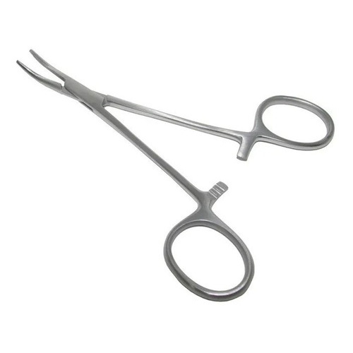 Pinça Curva Aço Inoxidável Pet Dog Cat Orelha Cabelo