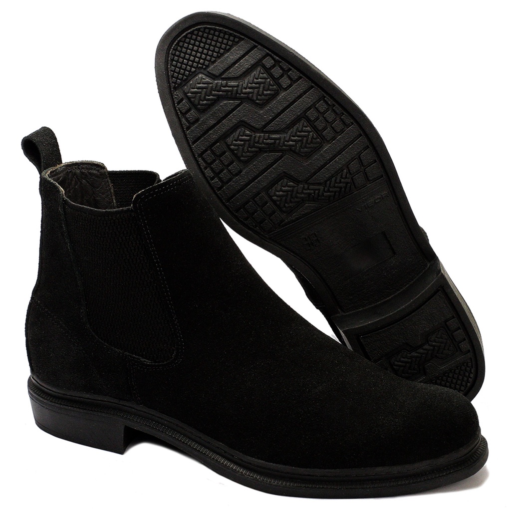 Bota Country Chelsea Masculina e Feminina em Couro Camurça Legitimo