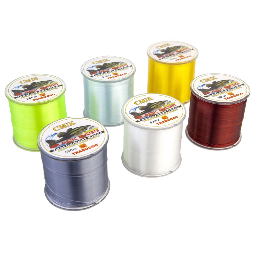 Linha de Pesca Monofilamento 500 Metros 025 030 035 040 045 050 Várias Cores e Espessuras Linha de Nylon Para Pesca Super Resistente