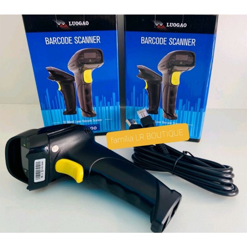Leitor Código De Barras Com Fio Laser Scanner Barcode Yhd 8200 Shopee