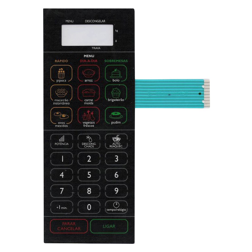 MEMBRANA MICRO-ONDAS COMPATÍVEL COM PANASONIC NNST 359 NN-ST359