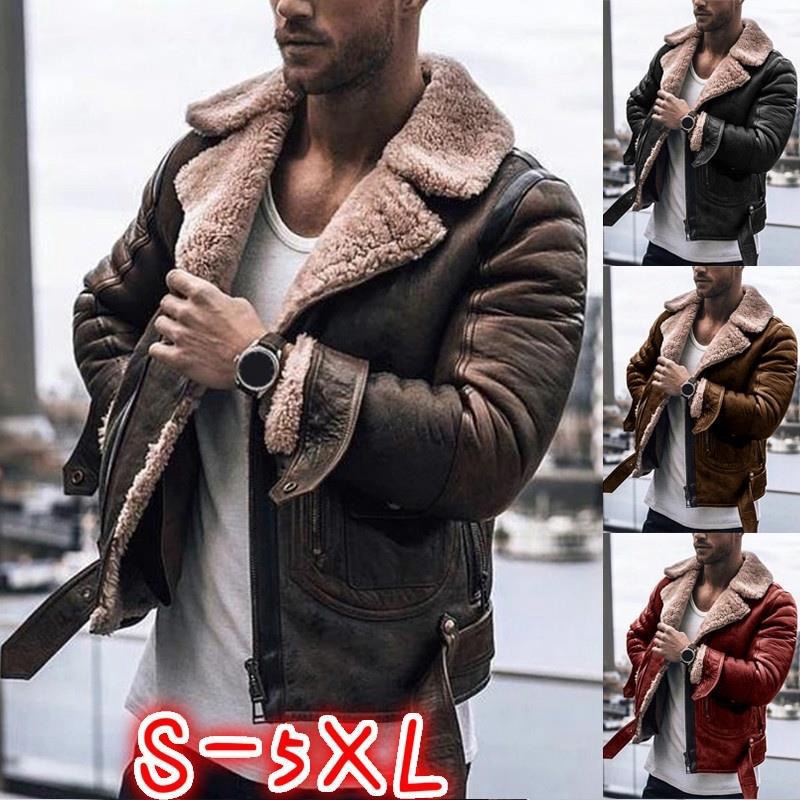 jaqueta de couro masculina vintage