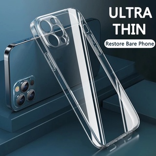 Ultra Thin Transparent Phone Case For iPhone 12 Mini 11 Pro Max Soft Silicone Back Cover Case On iPhone XS Max X 8 7 6 Plus SE XR Case