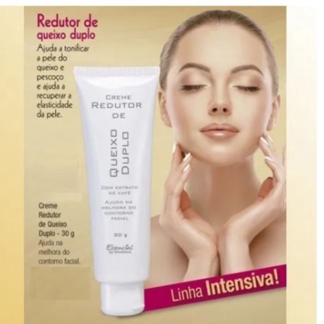 1 Creme Reduz Redutor de Queixo Duplo Papada by Essencial + Faixa