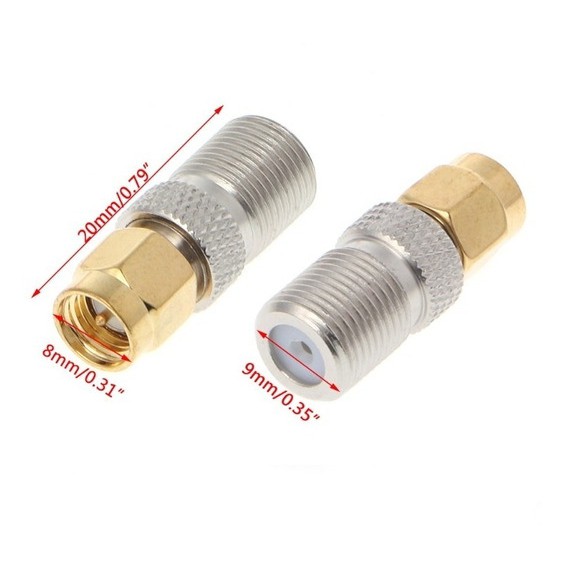1 adaptador SMA MACHO X F TV para ligar cabo rg6 rg59 em moden 3g 4g huawei dlink zte mf253