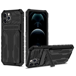 Capa Case Capinha Guardian iPhone 12 Gshield Preta - Proteção Antimpacto, Suporte Kickstand
