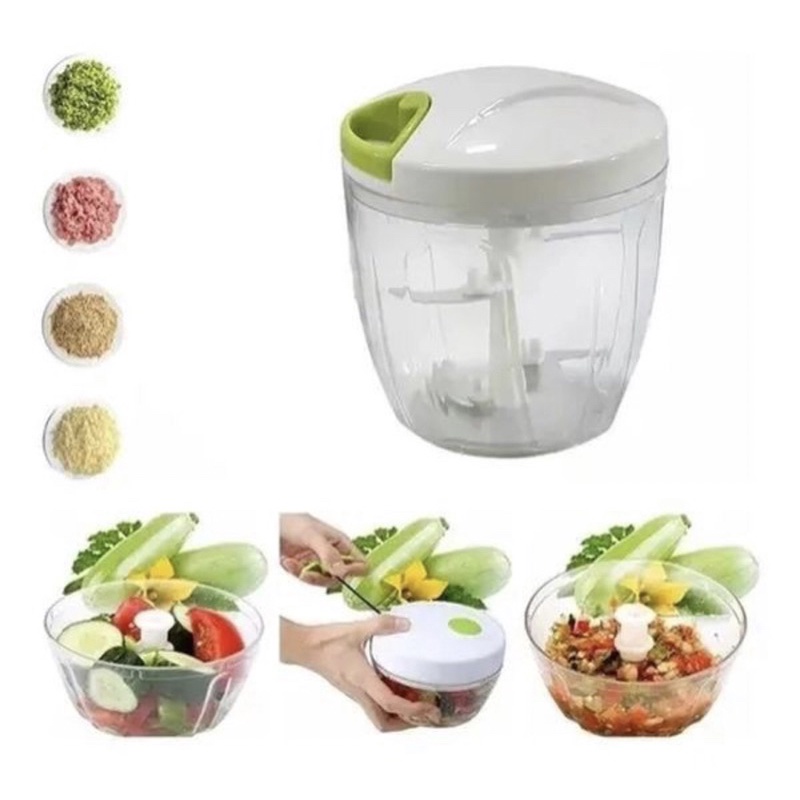 Processador Manual de Alimentos 5 Lâminas Grande 900ml