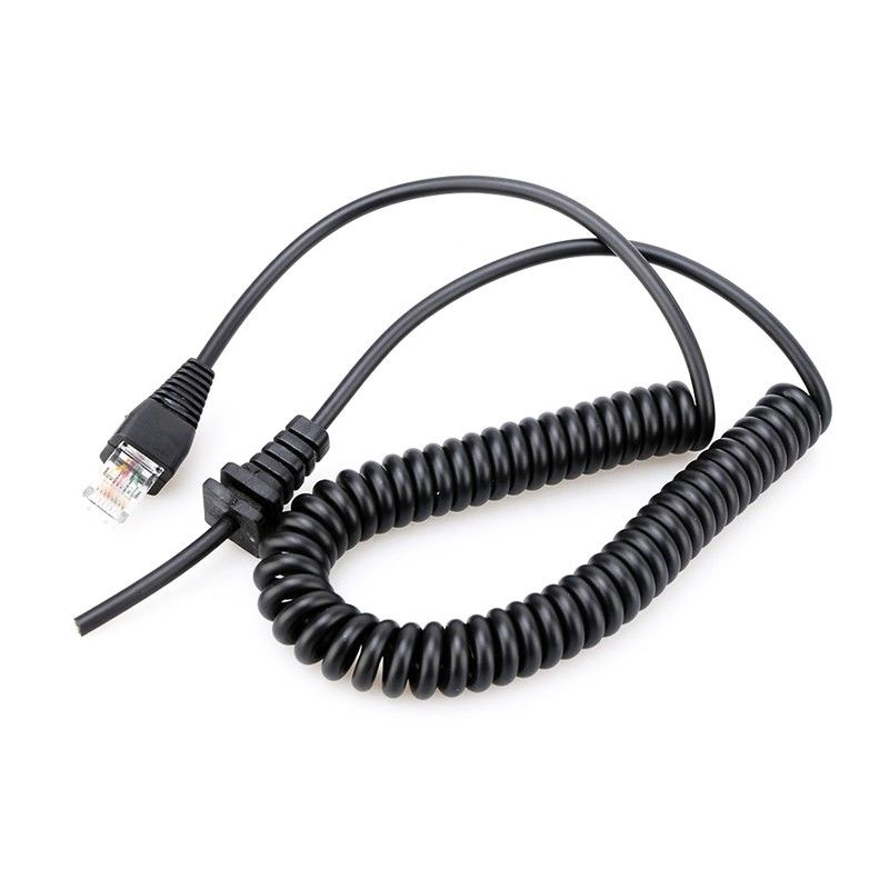cabo espiral para microfone do radio vertex vx2200 vx3200 vx2100 mh67 mh67a8j