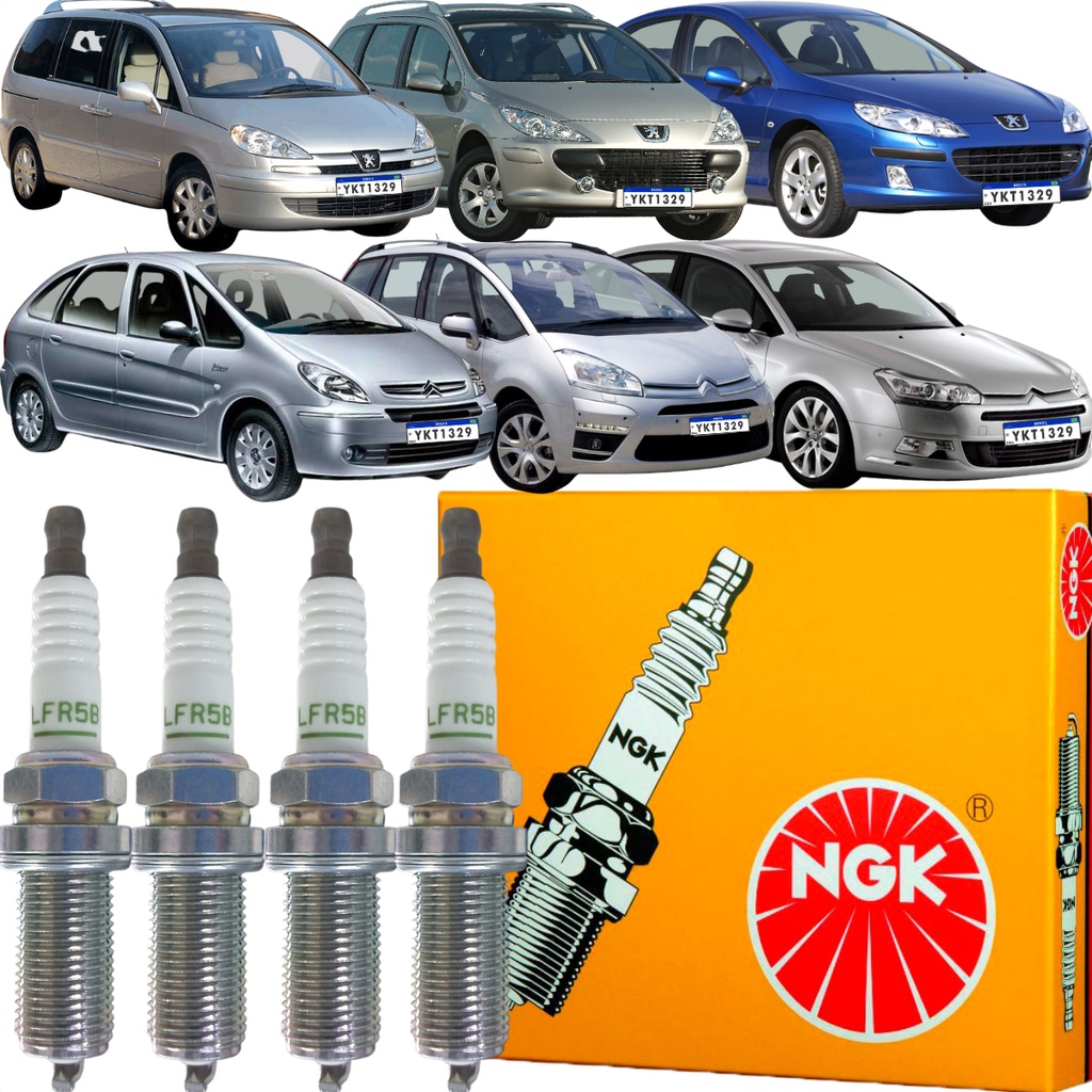 Jogo de Vela Original NGK Citroen C4 C5 C8 Grand C4 Picasso