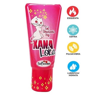 Xana Loka sex shop Lubrificante Intimo Vibrador 15G Top Gel sexy shop produtos eróticos e adultos